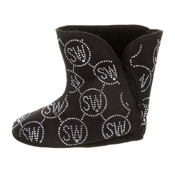 Stuart Weitzman Infant Suede Ankle Boots - Picture 2 of 3